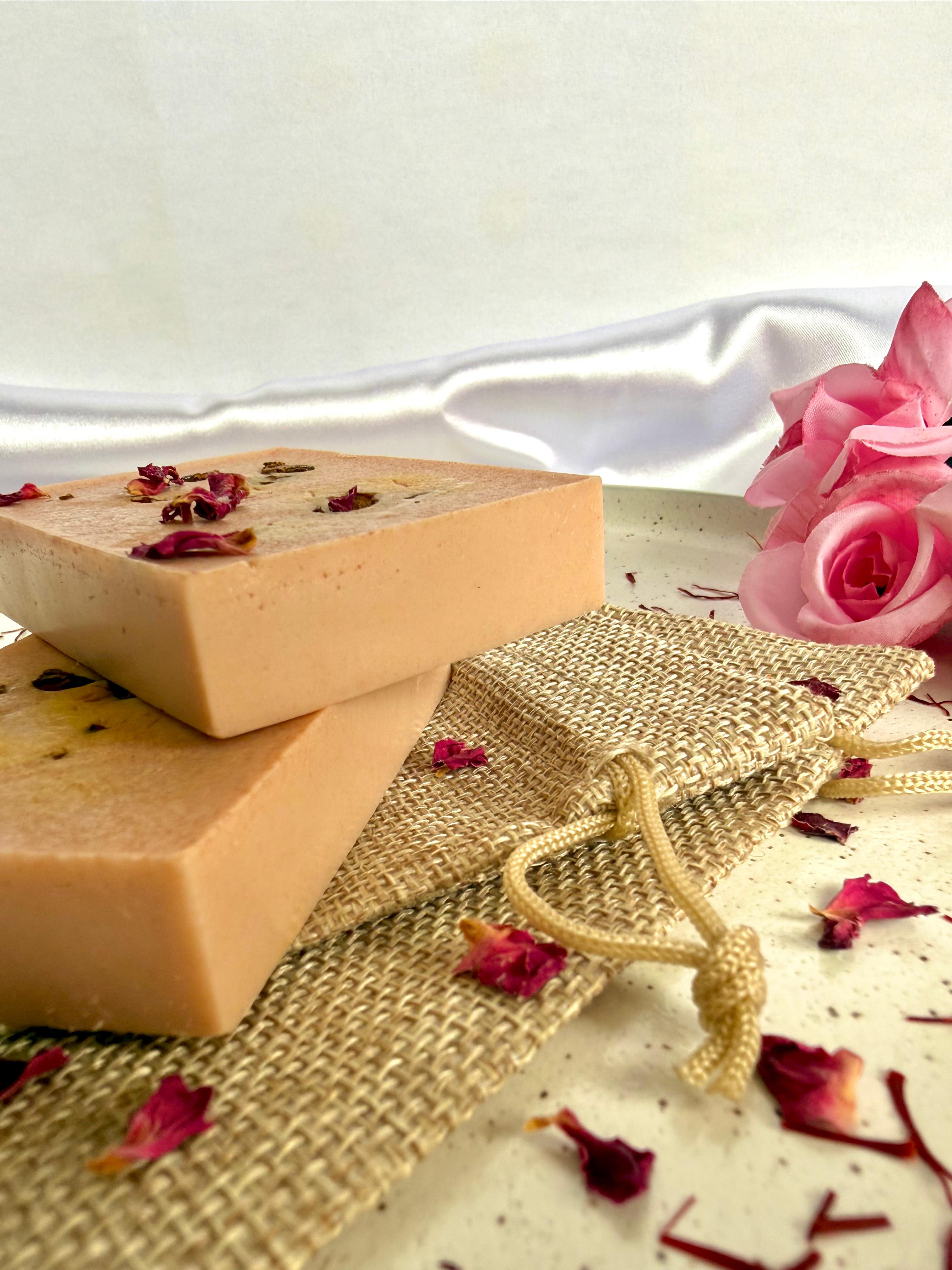 Wild Rose & Saffron Soap Bar