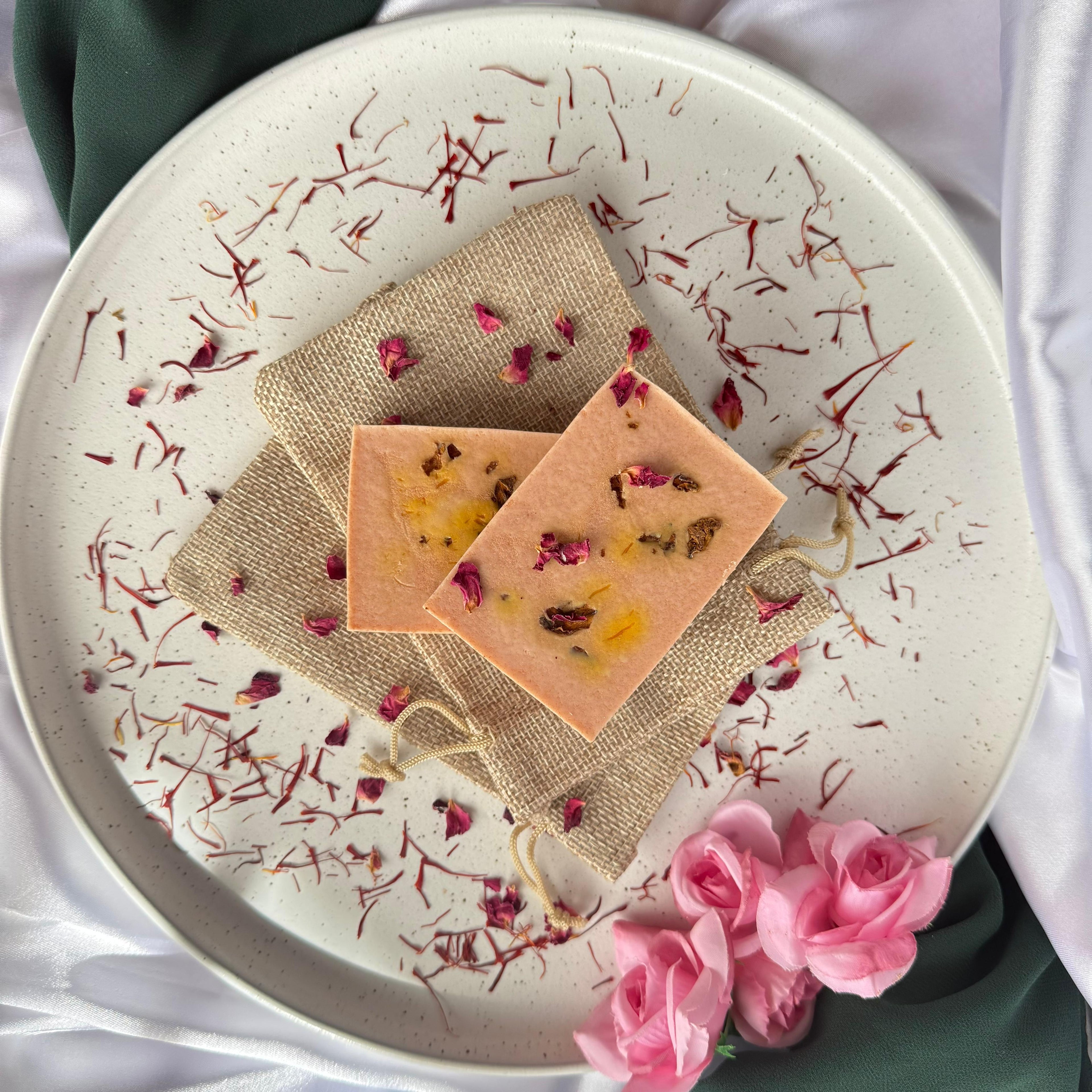 Wild Rose & Saffron Soap Bar